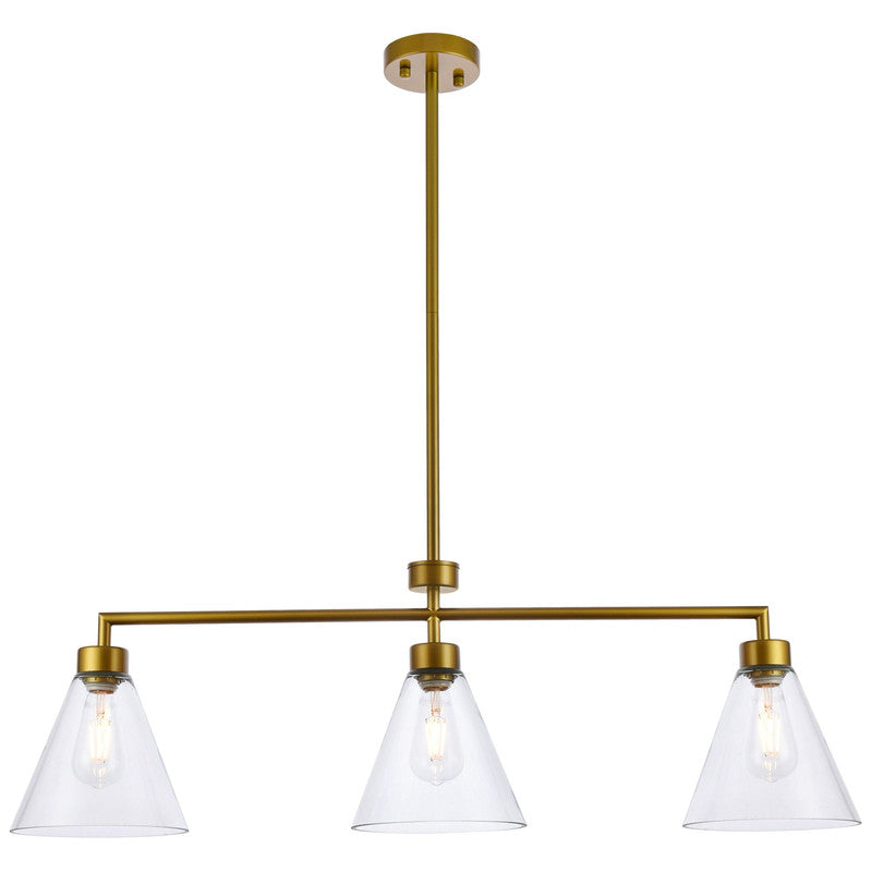 Elegant Lighting Mera 3 Light 38" Chandelier