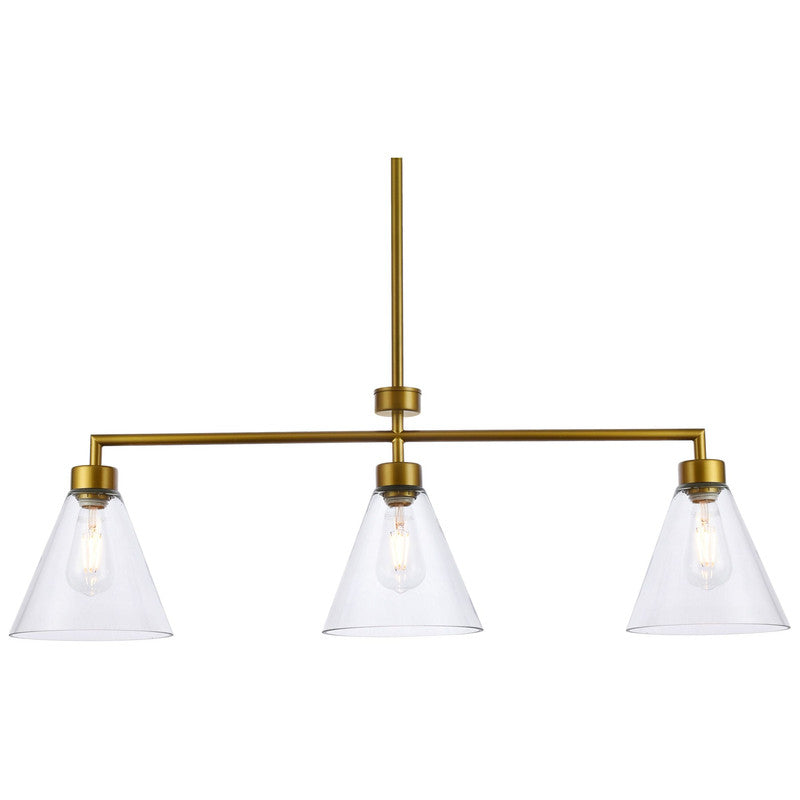 Elegant Lighting Mera 3 Light 38" Chandelier