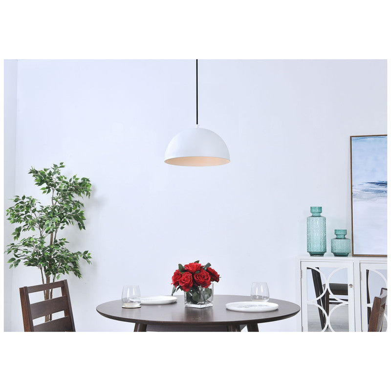 Elegant Lighting Forte 1 Light 12" Pendant