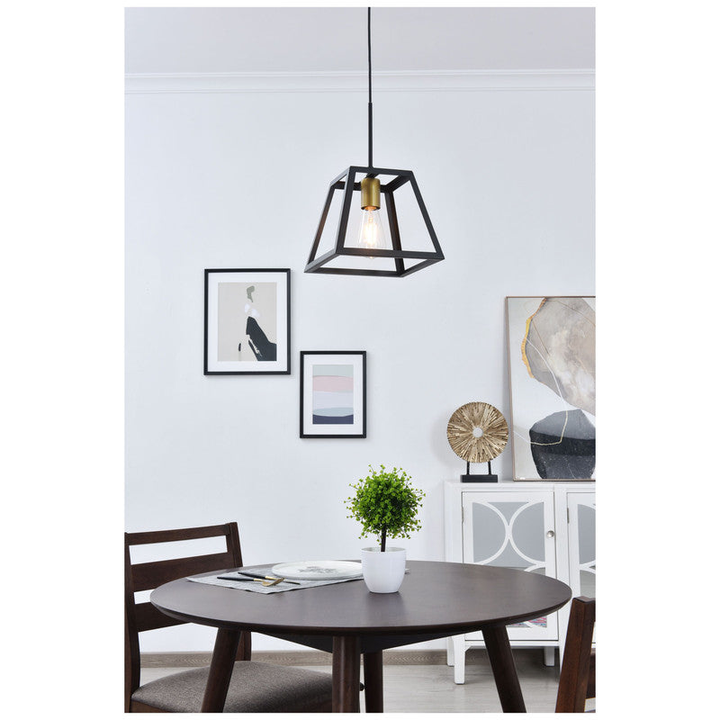 Elegant Lighting Resolute 1 Light 9" Pendant