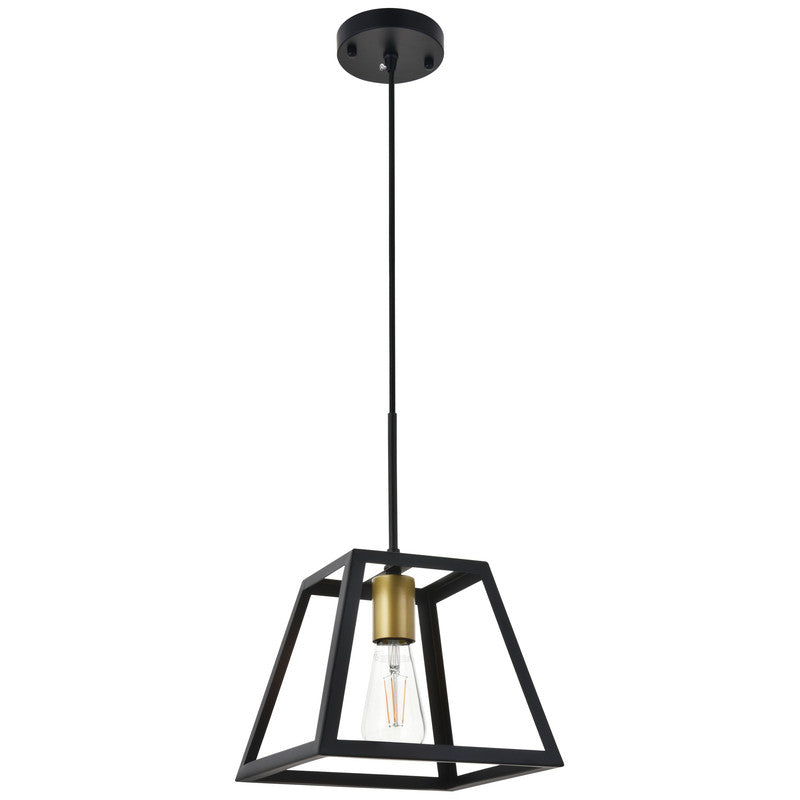 Elegant Lighting Resolute 1 Light 9" Pendant