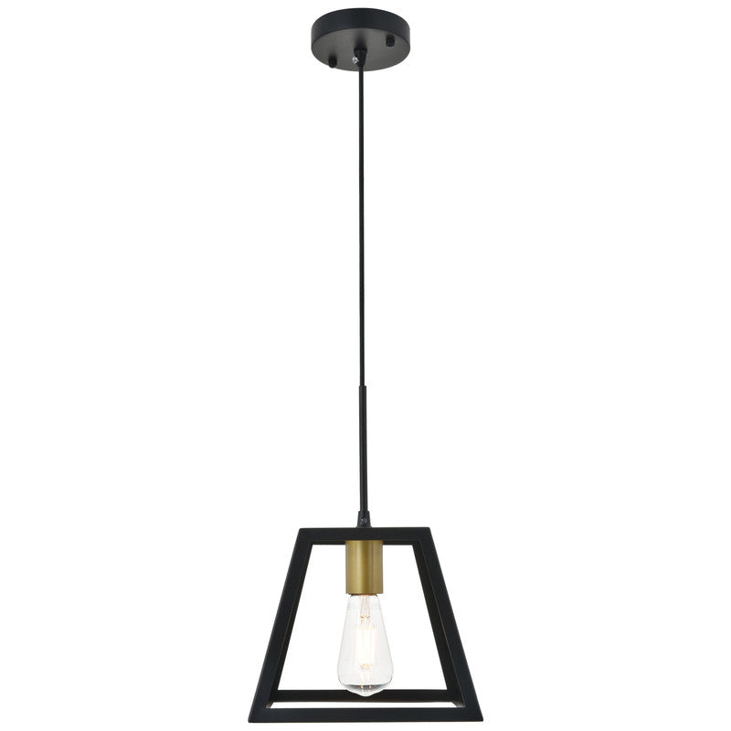 Elegant Lighting Resolute 1 Light 9" Pendant