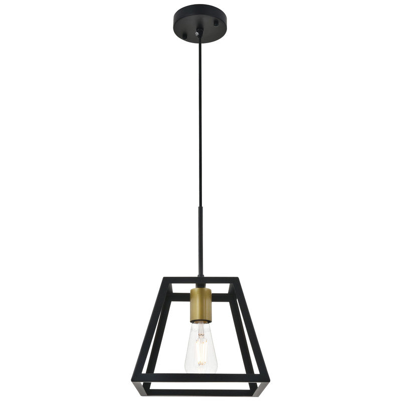 Elegant Lighting Resolute 1 Light 9" Pendant