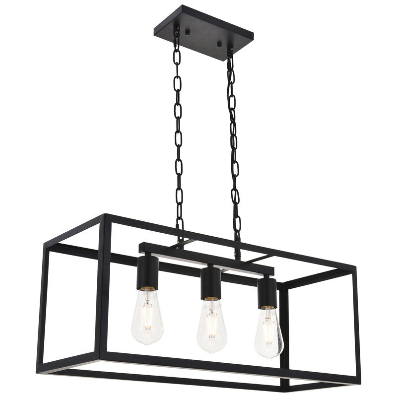 Elegant Lighting Resolute 3 Light 25" Chandelier - LD4063D25