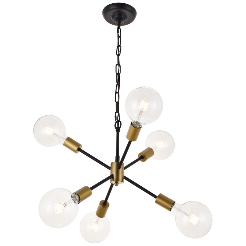 Elegant Lighting Nolan 6 Light 16" Chandelier