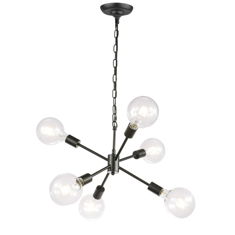 Elegant Lighting Nolan 6 Light 16" Chandelier