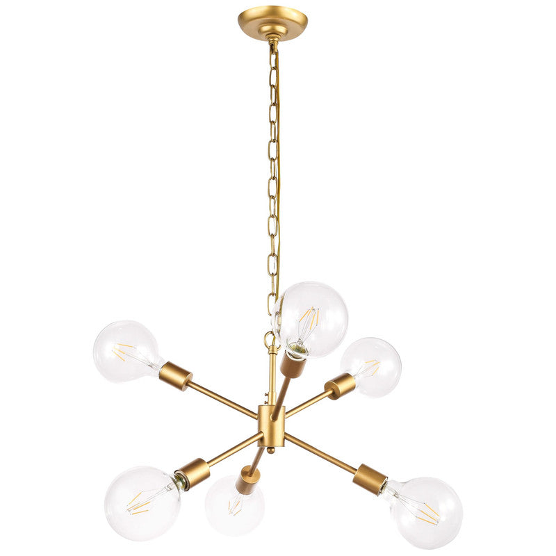 Elegant Lighting Nolan 6 Light 16" Chandelier