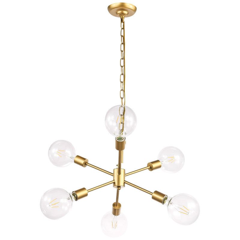 Elegant Lighting Nolan 6 Light 16" Chandelier