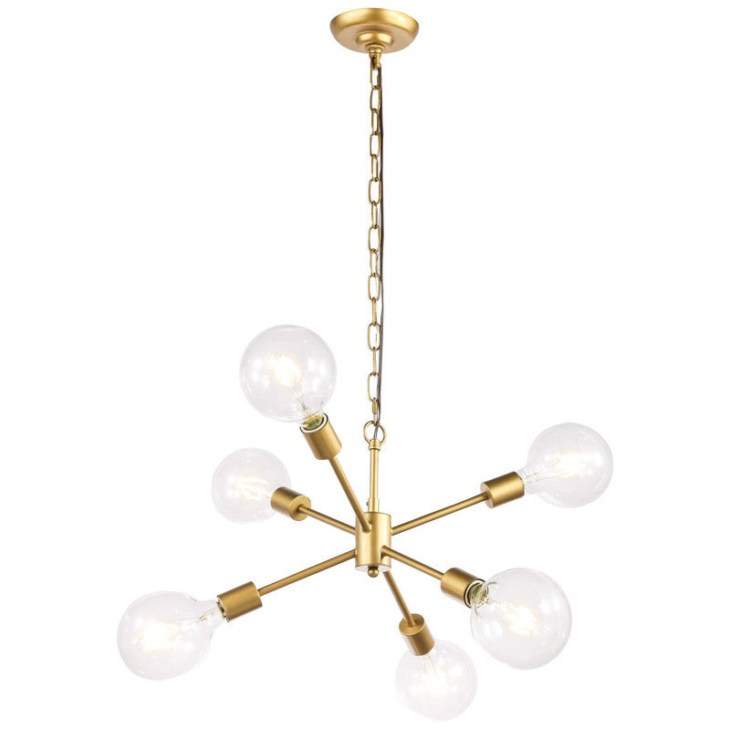 Elegant Lighting Nolan 6 Light 16" Chandelier