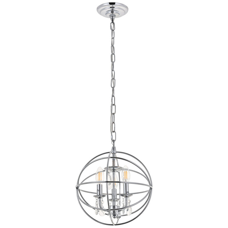 Elegant Lighting Wallace 3 Light 12" Chandelier