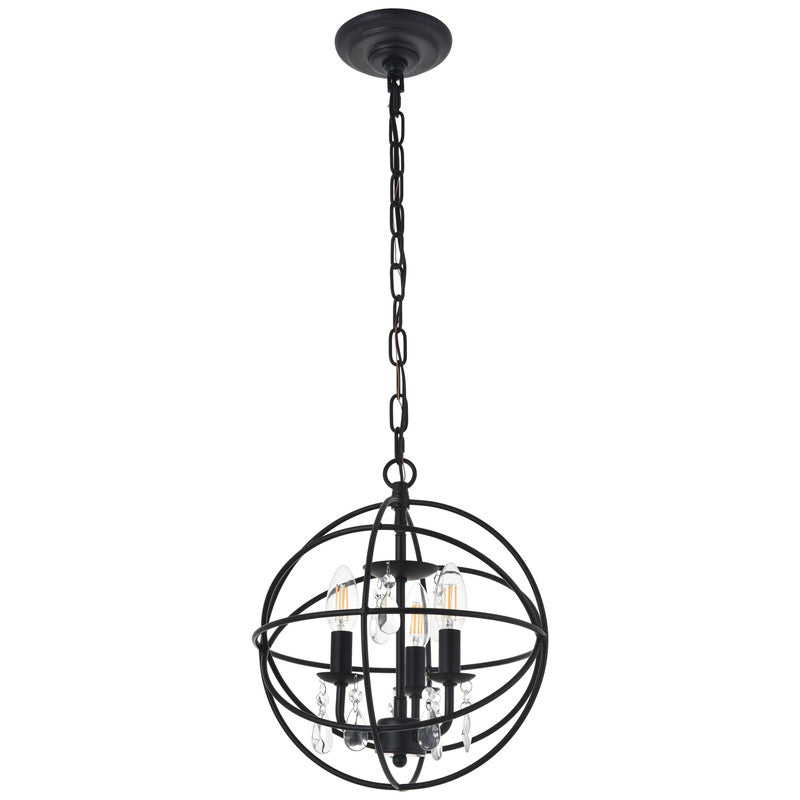 Elegant Lighting Wallace 3 Light 12" Chandelier