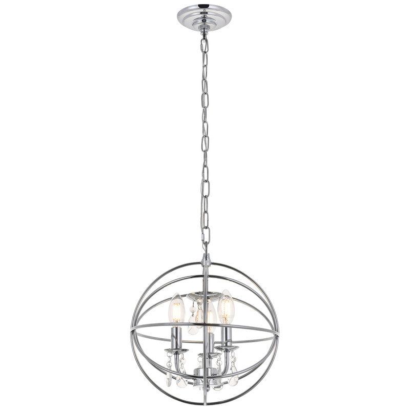 Elegant Lighting Wallace 3 Light 12" Chandelier