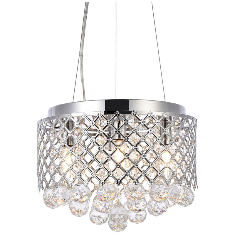 Elegant Lighting Tully 4 Light 10" Chandelier - LD5010F