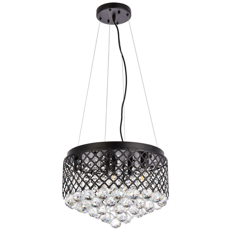 Elegant Lighting Tully 4 Light 16" Chandelier - LD5010F