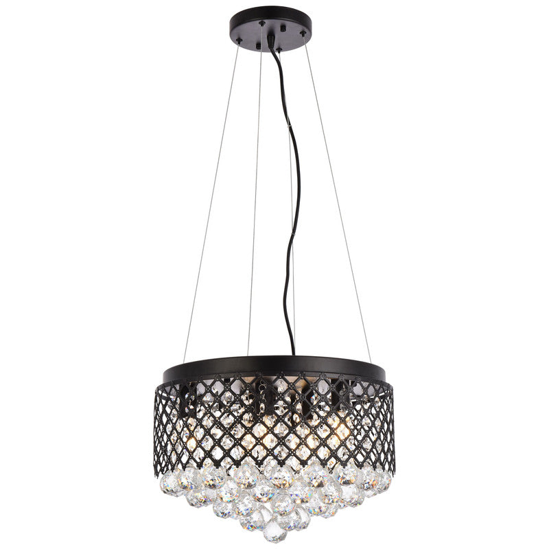 Elegant Lighting Tully 4 Light 16" Chandelier - LD5010F