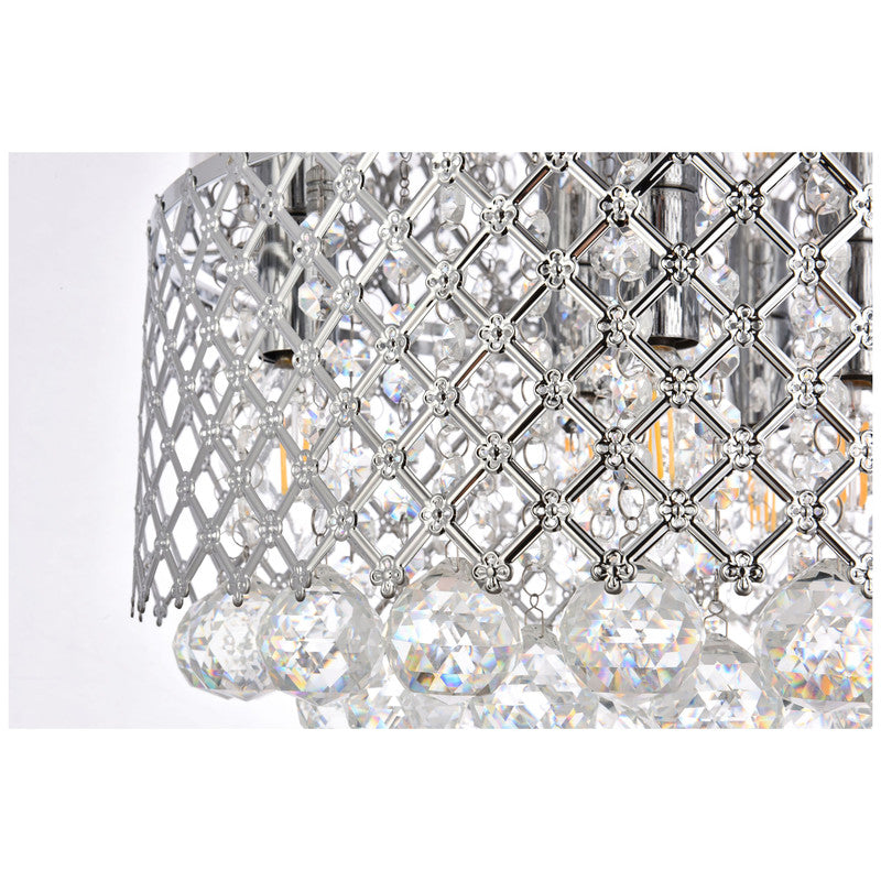 Elegant Lighting Tully 4 Light 16" Chandelier - LD5010F