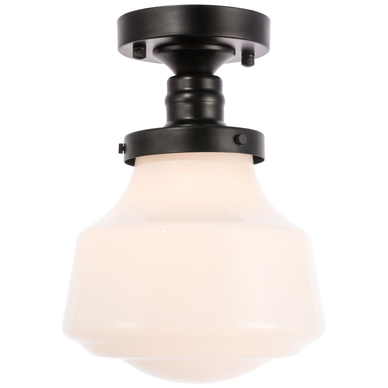 Elegant Lighting Lyle 1 Light 11" Flush Mount - LD6240BK