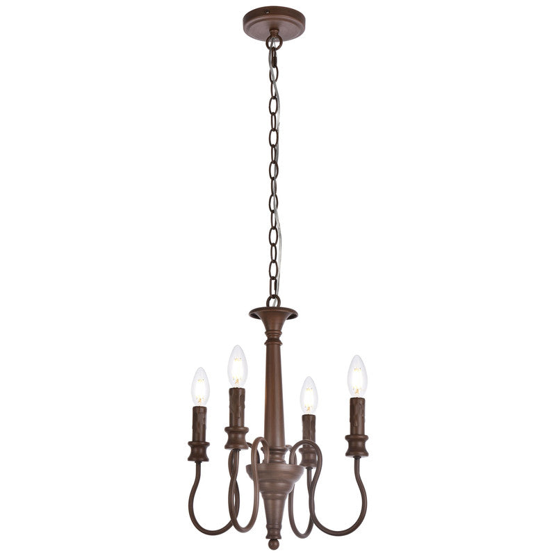 Elegant Lighting Flynx 4 Light 14" Chandelier