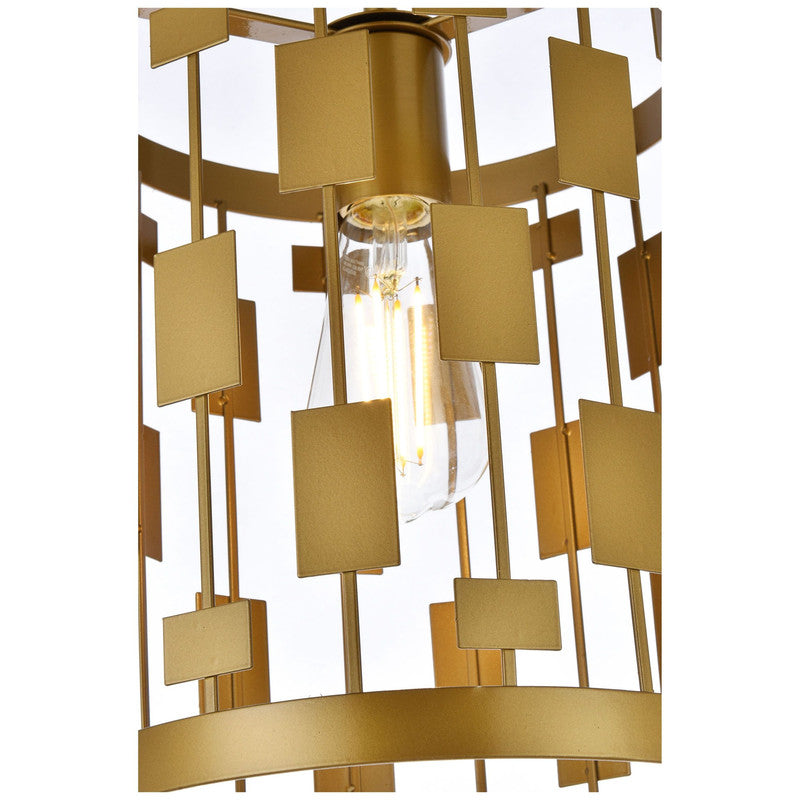 Elegant Lighting Levante 1 Light 10" Pendant