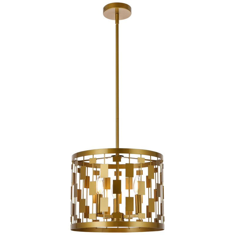 Elegant Lighting Levante 3 Light 14" Pendant