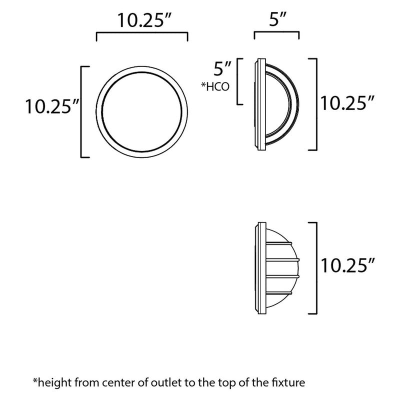 Maxim 10112FTBK - Bulwark 1 Light 10" Wall Sconce