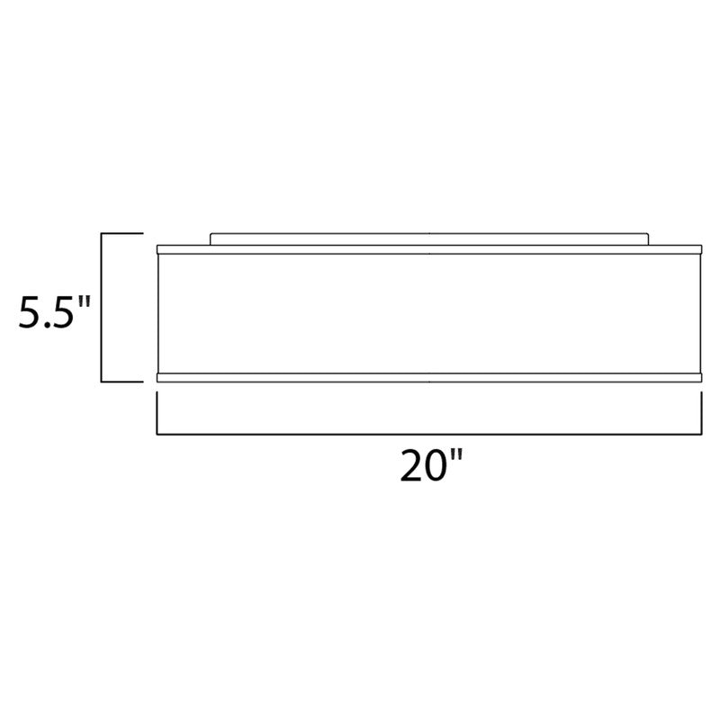 Maxim 10232BO - Prime 1 Light 20" Flush Mount