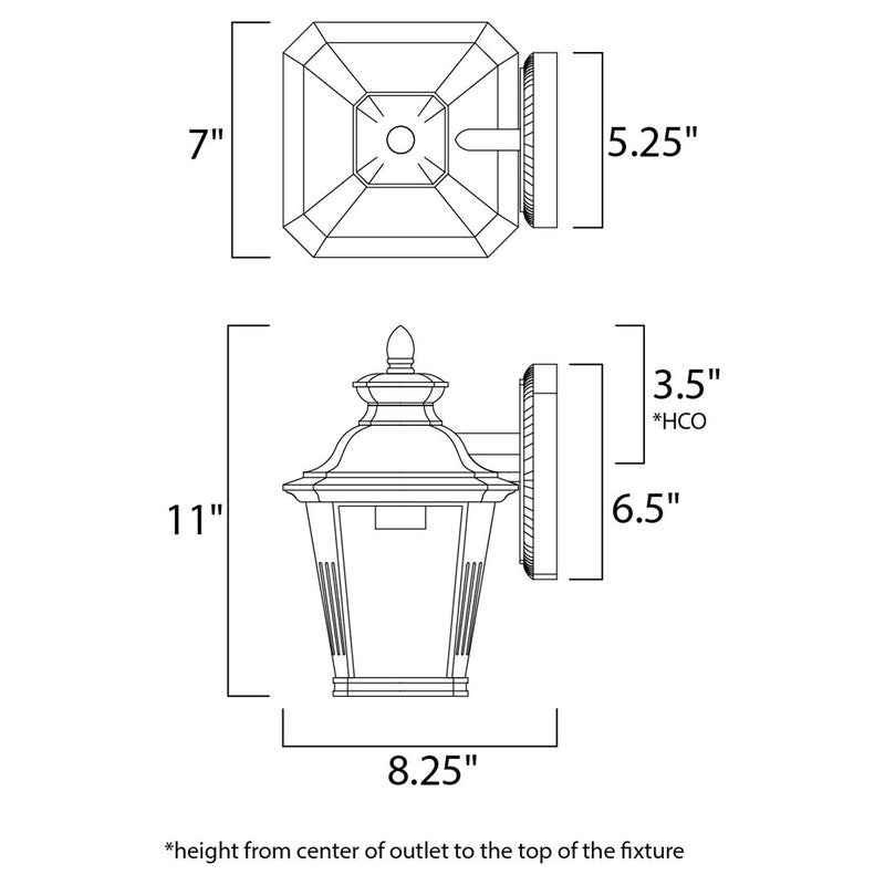 Maxim 1133CLBZ - Knoxville 1 Light 11" Wall Sconce