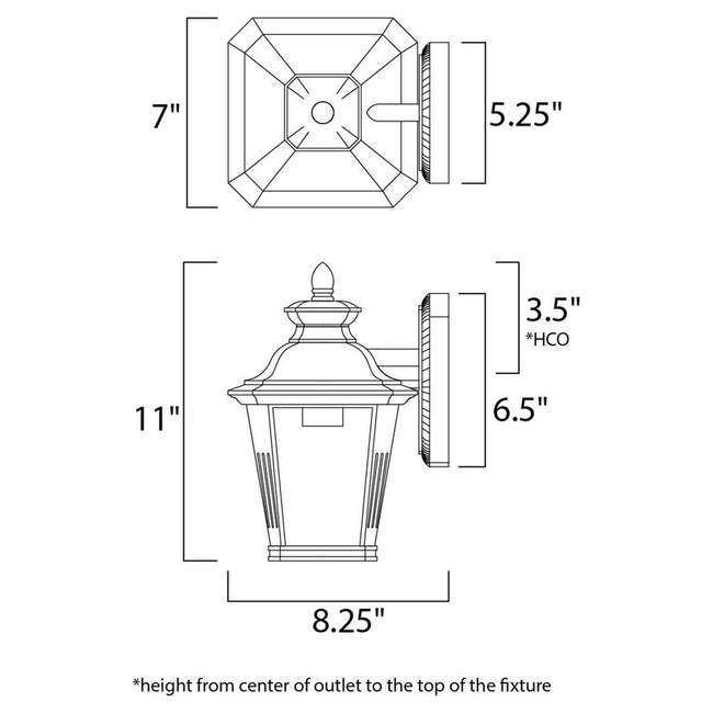 Maxim 1133CLBZ - Knoxville 1 Light 11" Wall Sconce