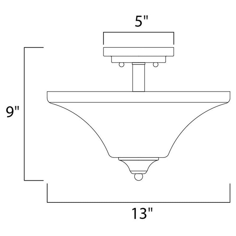 Maxim 20091FTOI - Aurora 2 Light 13" Semi Flush Ceiling Light