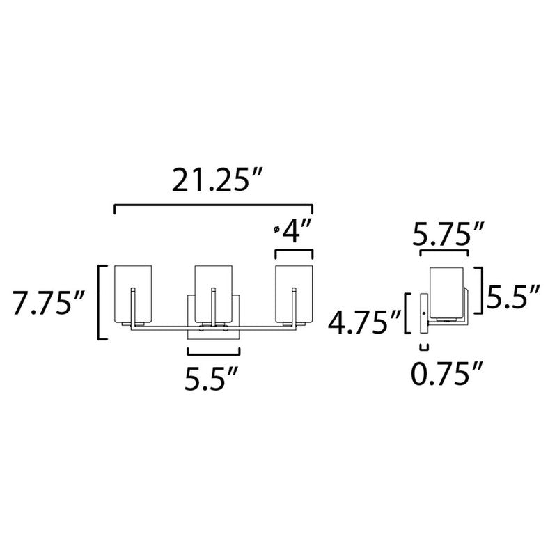 Maxim 21283 - Dart 3 Light 21" Vanity Light