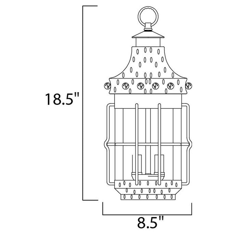 Maxim 30088CDCF - Nantucket 3 Light 19" Pendant