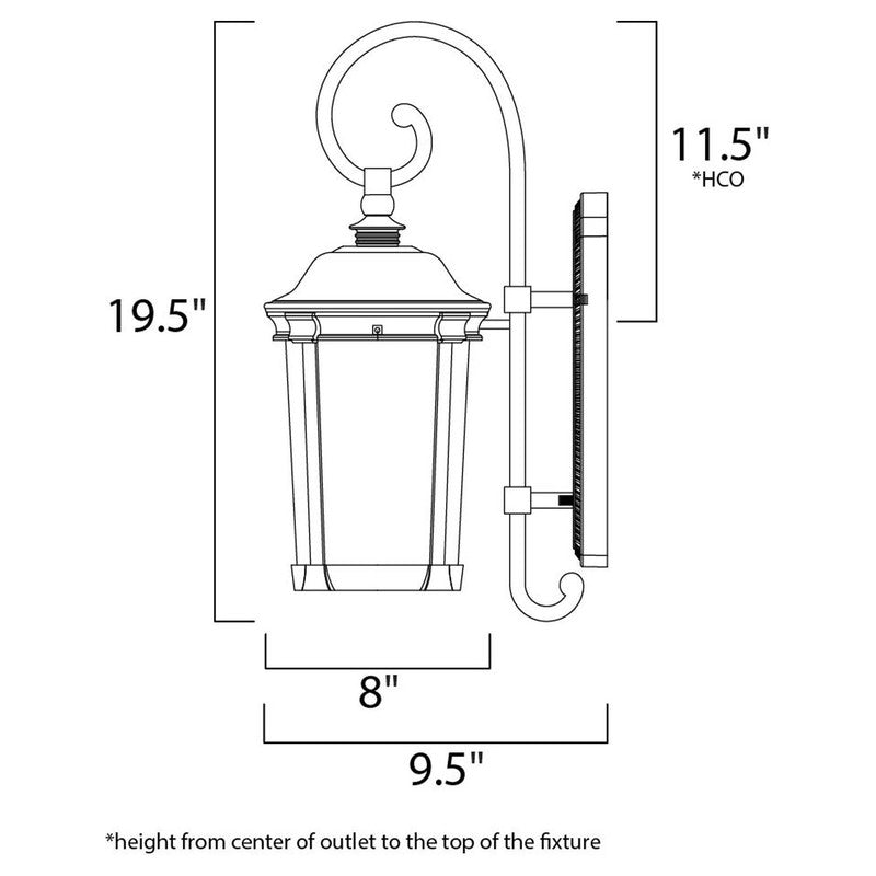 Maxim 3023CDBZ - Dover DC 1 Light 20" Wall Sconce