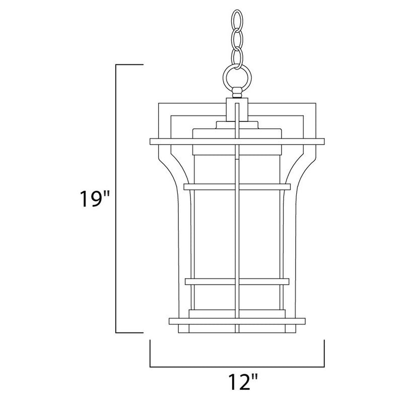 Maxim 30488WGBO - Oakville 1 Light 19" Pendant