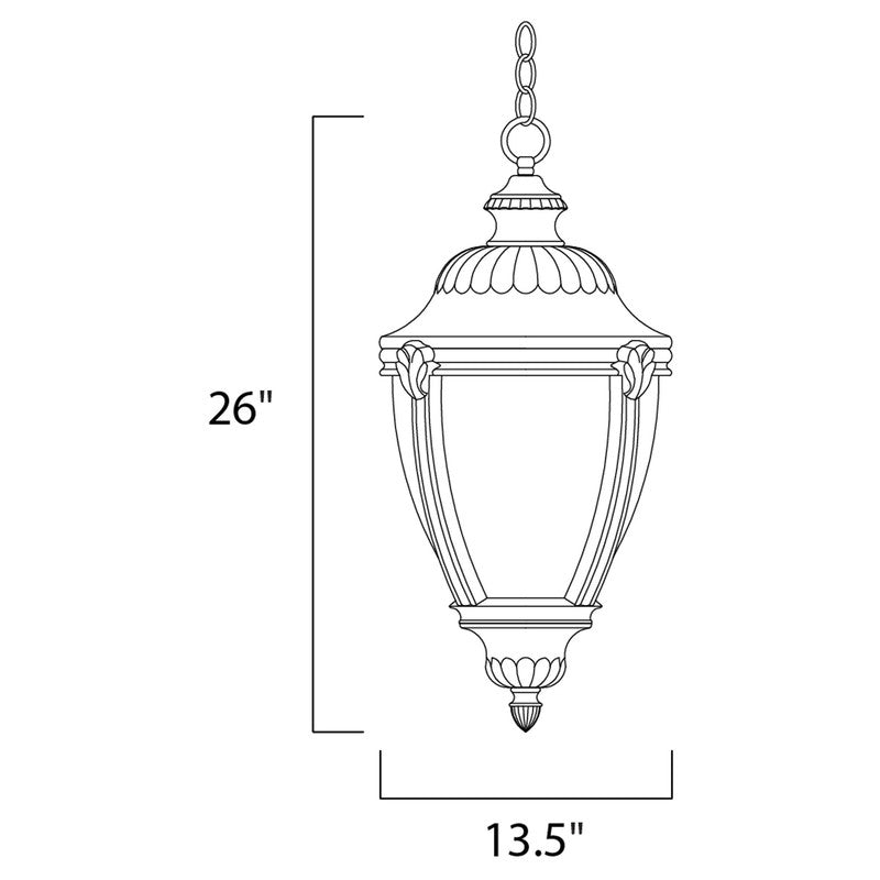 Maxim 3192WGET - Morrow Bay DC 3 Light 26" Pendant