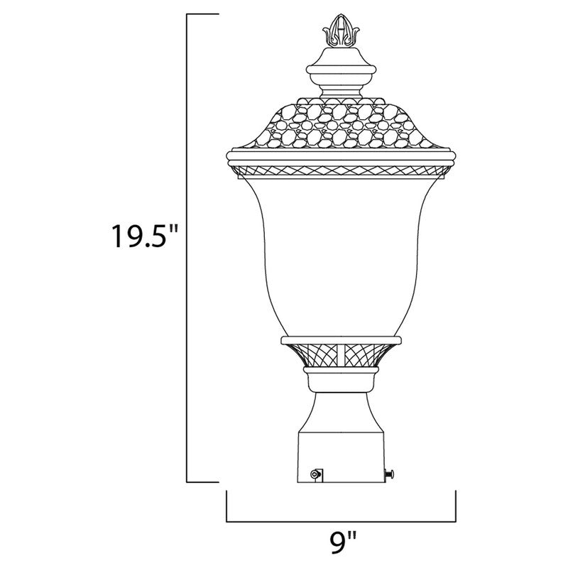 Maxim 3426WGOB - Carriage House DC 1 Light 20" Post Light