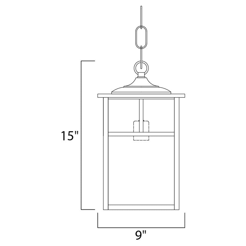 Maxim 4058HOBU - Coldwater 1 Light 15" Pendant