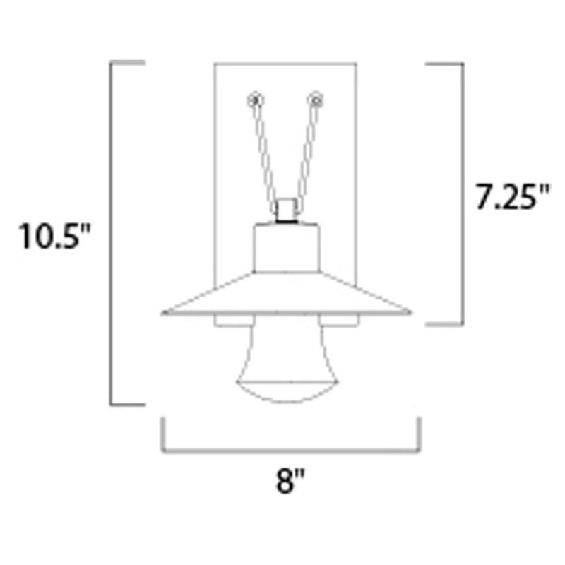 Maxim 54360CLABZ - Civic 1 Light 11" Wall Sconce