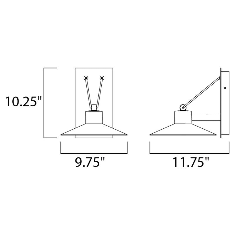 Maxim 54363FTABZ - Civic 1 Light 12" Wall Sconce