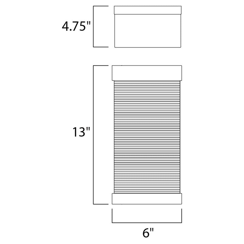 Maxim 55224CLBZ - Stackhouse VX 1 Light 13" Wall Sconce