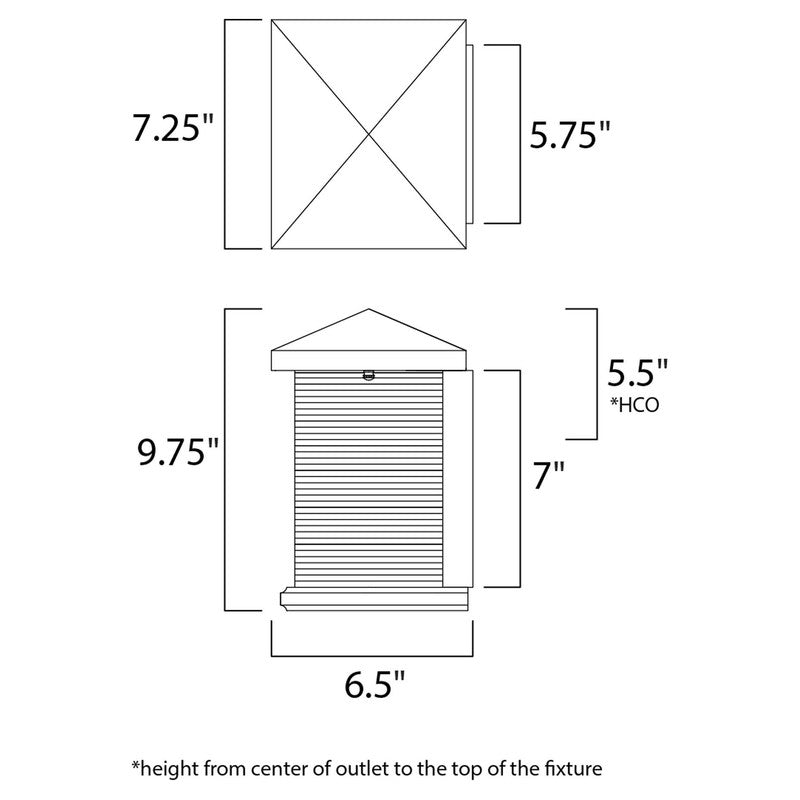 Maxim 55732CLET - Triumph VX 1 Light 10" LED Wall Sconce