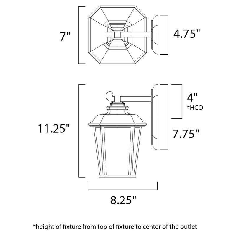 Maxim 65642WFBO - Radcliffe LED E26 1 Light 11" Wall Sconce