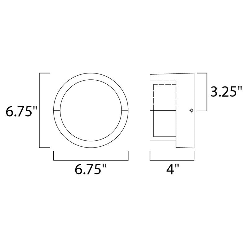 Maxim 86162BK - Eyebrow 7" LED Wall Sconce