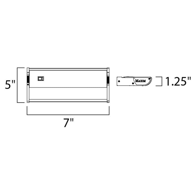 Maxim 87840WT - CounterMax MX-X120c 7" Xenon Under Cabinet Light