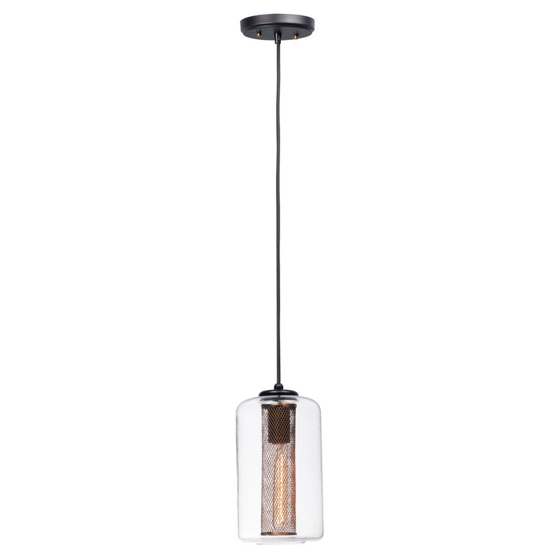 Maxim 10088CLBKSBR - Firefly 1 Light 11" Pendant