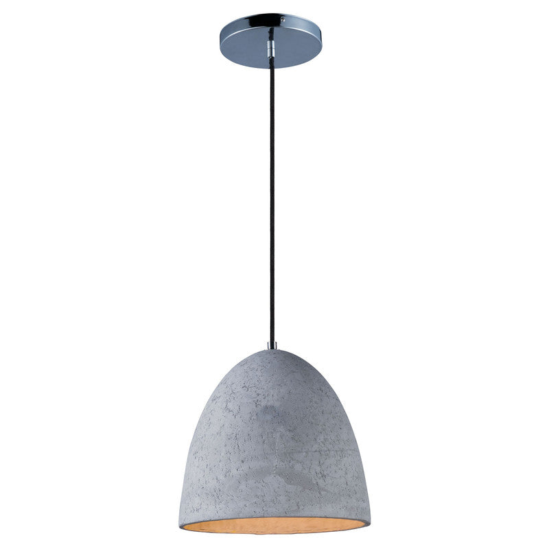 Maxim 12397GYPC - Crete 1 Light 12" Pendant