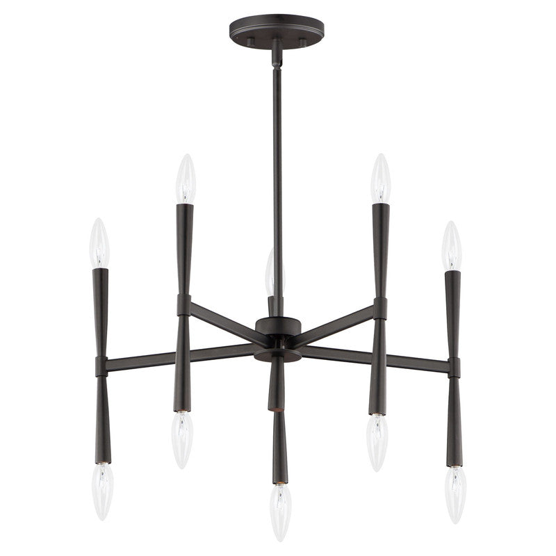 Maxim 24625BK - Rome 10 Light 24" Chandelier