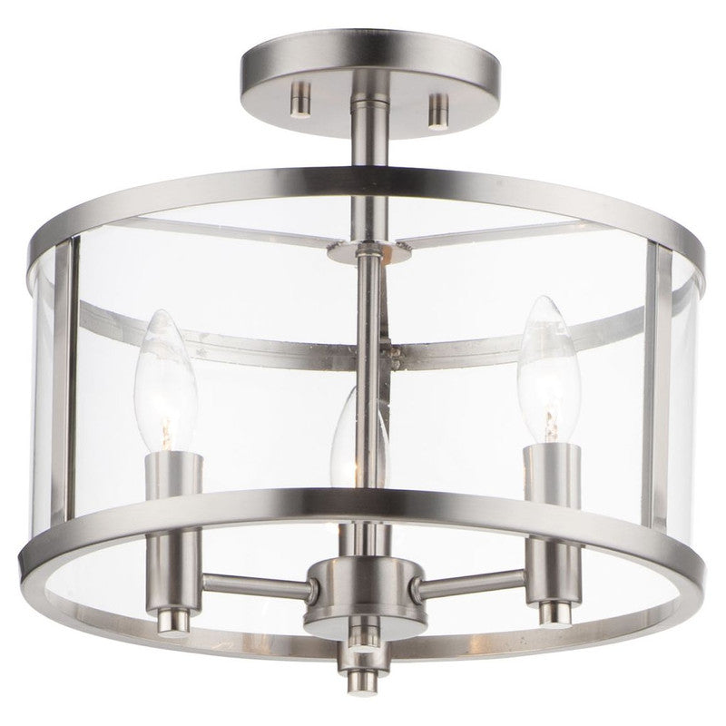 Maxim 25250CLBK - Sentinel 3 Light 13" Semi Flush Ceiling Light