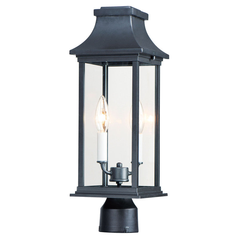 Maxim 30020CLBK - Vicksburg 2 Light 20" Post Light