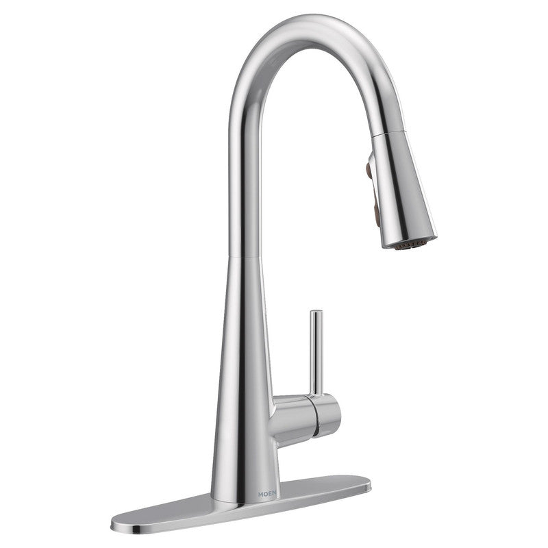 Sleek One-Handle High Arc Pulldown Kitchen Faucet