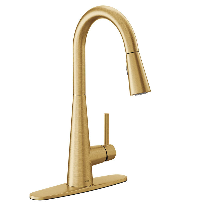 Sleek One-Handle High Arc Pulldown Kitchen Faucet